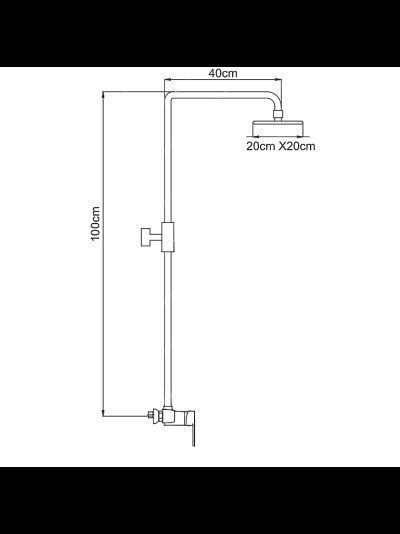 Душевая система Ledeme 2409-1L смеситель и душевая стойка