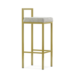 Удобный барный стул с мягким сиденьем