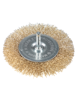ЕРМАК Щетка металл. со шпилькой для дрели 100мм, плоская, 10 штук