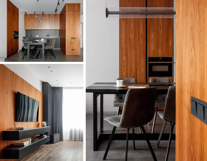 Архитекторы В. Карпенко и Т. Шарипов представляют проект интерьера московской квартиры ЖК “НЕБО” с мужским характером.