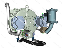 Гидротрансформатор с редуктором приводов насосов 1101-14-7-02СБ