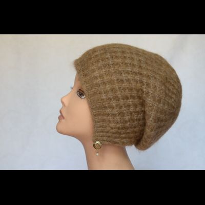 Коричневая шапка капор для женщин Vizio Италия 6188