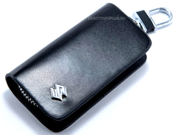 Ключница авто из натуральной гладкой кожи с логотипом SUZUKI