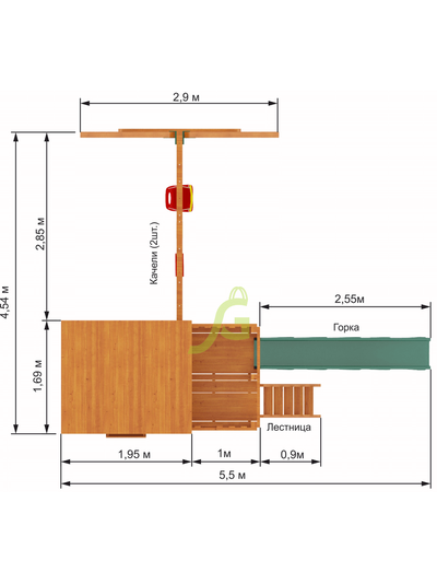 Детская площадка IgraGrad Домик 1