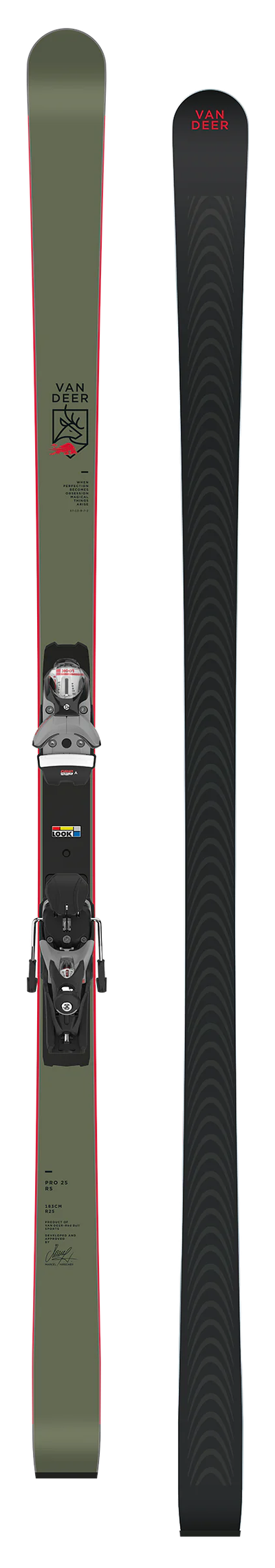 Юниорские для слалома гиганта Van Deer PRO RS Длина 183cm Радиус 25м + крепления SPX12 Сезон 23-24