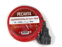 Удлинитель силовой б/катушки Ресанта СУ-2х1-10/0