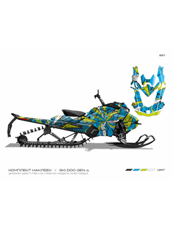 Наклейки на снегоход GEN4 SKI DOO Summit 2017 - 2021 №887