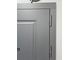 Металлическая входная дверь «Неаполь» муар серый  / белый матовый