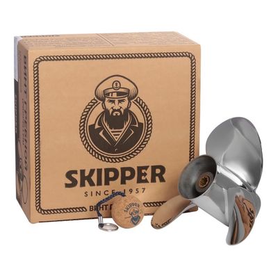 Винт гребной нержавеющий SKIPPER для Yamaha 9.9-15, 3x9 1/4"x11"