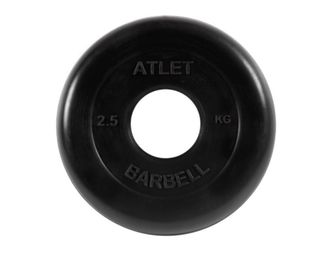 Диск обрезиненный Barbell Atlet, d=51мм, вес 2,5 кг