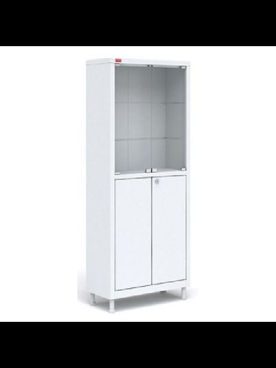 Шкаф медицинский металлический со стеклом М2 165.70.32 С