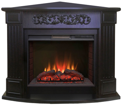 Угловой электрокамин Венеция BL с очагом Sparta 25.5 LED