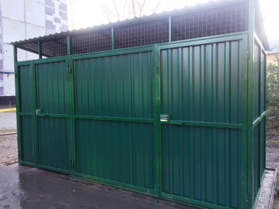 Мусорная площадка на 3 бака (арт. МП 03)