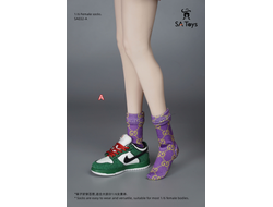 Женские носки (лиловые) 1/6 Classic socks ( SA032A) - SA Toys