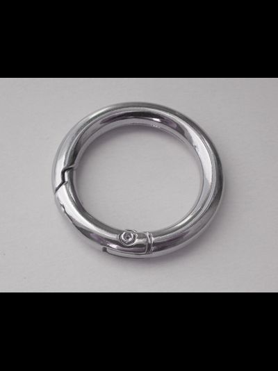 Кольцо карабин диаметр 35/25 мм цвет никель