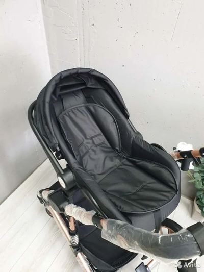 Детская коляска 3 в 1 Wisesonle Черный