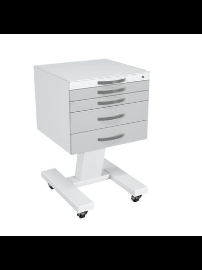 Столик медицинский подкатной ССМ-4.0 с центральным замком