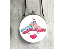 Сумка круглая #7 на День влюблённых, 14 февраля