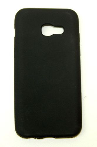 Защитная крышка силиконовая Samsung Galaxy A3 (2017), черная (арт. 32832)