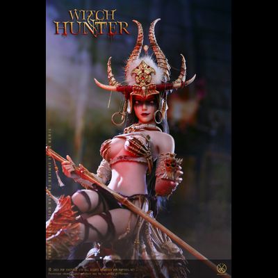 Черная шаманка Афайя - КОЛЛЕКЦИОННАЯ ФИГУРКА 1/6 Bloody Shaman Aphaia Black Shaman (WH002) - POPTOYS