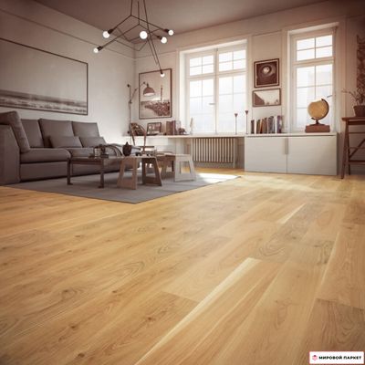 Паркетная доска Baltic Wood Smart Дуб Симпл 148 мм 1-полосная без фаски лак замок 2G толщина 13.3 мм 1.439 м2