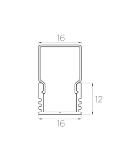 Алюминиевый профиль 4L-1612-S ANOD