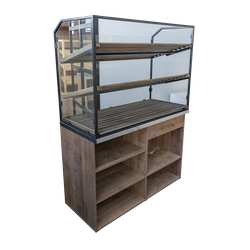 (ЗЕМТЕК0300) Хлебная витрина "ZEMTEK" с 2-мя наклонными полками