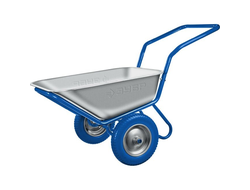 ЗУБР ПТ-500, 110 л, 260 кг, двухколесная, П-образная ручка, строительная тачка, Профессионал (39914)