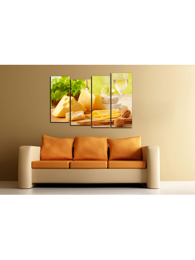 Модульная картина &quot;Сочетание сыров&quot;