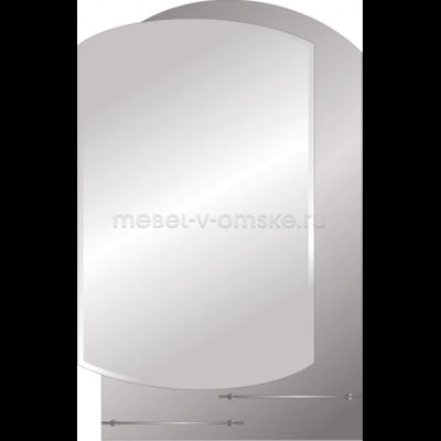 Зеркало с 2-мя полочками