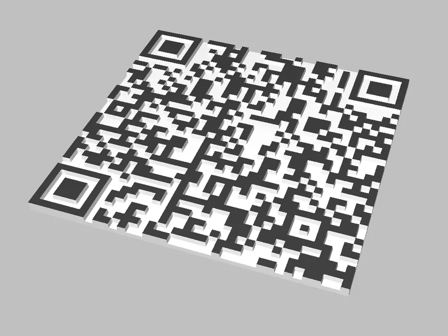 3D модель QR code