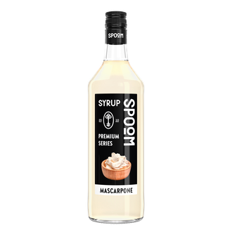 Сироп Spoom Маскарпоне, 1 л (сырный сироп для кофе, коктейлей и десертов) Акция