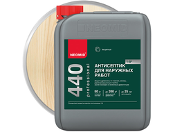 Антисептик для наружных работ концентрат 1:9 NEOMID 440 ECO Бесцветный 5 л