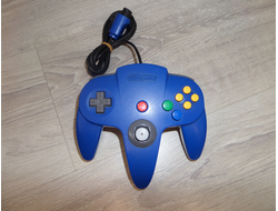 Контроллер для Nintendo N64  (Оригинал) (Синий)