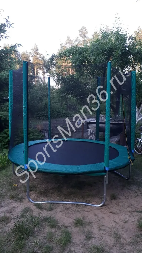 БАТУТ С ЗАЩИТНОЙ СЕТКОЙ «TRAMPOLINE 8» ДИАМЕТР 2,4 М, Защитная сетка высотой 1,7 м 