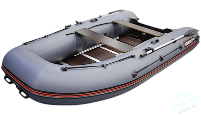 Лодка ПВХ Hunterboat Хантер Классика 390New2022 Серая