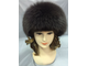 Женская шапка Орбита Лилия натуральный мех песец, норка, зимняя, темно-коричневая Арт. ц-0125