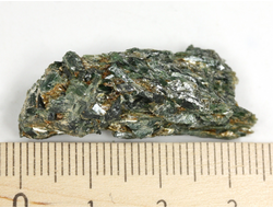 Актинолит, Россия, Северный Кавказ, КЧР, река Большой Блыб (34*14*13 мм, 6 г) №29610