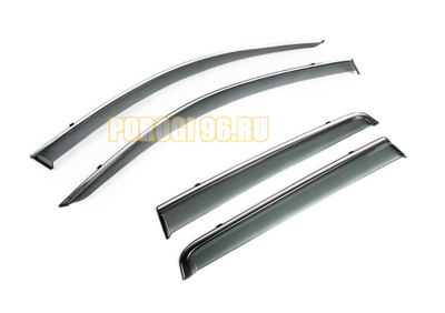 Дефлектор окон с молдингом для Mitsubishi Outlander 2012-2014 2014-