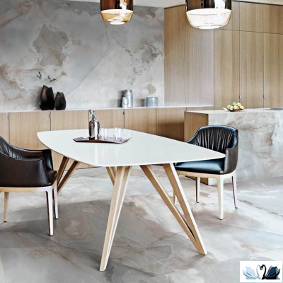 Керамогранит FMAX Sea Blue glossy 90x180 см голубой лазурь