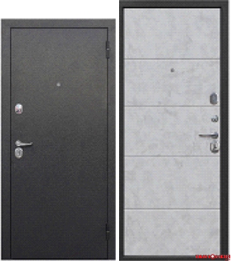 7,5 см Гарда Букле Черный Бетон снежный