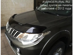 Дефлекторы капота Mitsubishi L200