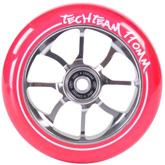 Купить колесо Tech Team PO (Red) 110 для трюковых самокатов в Иркутске