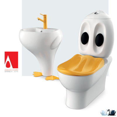 Унитаз Creavit Ducky DC360-11CB00E-0000 с бачком DC400-00CB00E-0000, детский