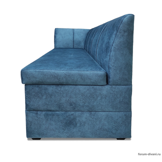 Кухонный ДИВАН "ФОРУМ-8" с боковой спинкой, Синий Левый