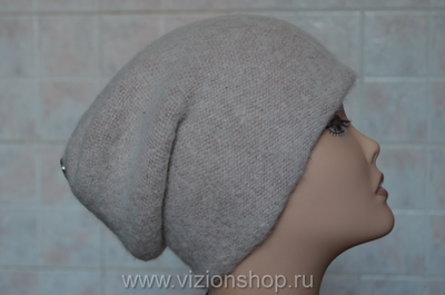 Розовая шапка для женщин вязаная зима 2018 Италия Vizio