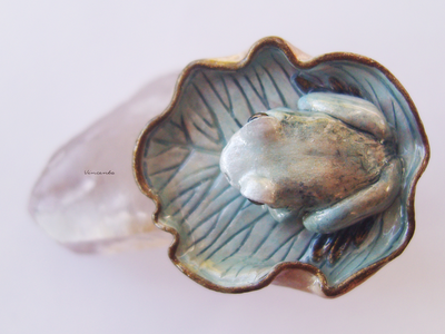 Волшебное кольцо с лягушкой "Принцесса Сентябрьской Измороси"