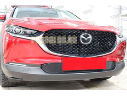 Защита радиатора для Mazda CX-30 2019- black низ