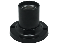 Патрон Ecola накладной прямой E14 Черный  AB7SLBEAY