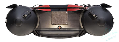 Лодка ПВХ Мастер Лодок Ривьера Компакт 3200НДНД "Комби" Красный / Чёрный